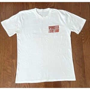 Bruce Springsteen E Street Band 2023 Tour White Graphic T Shirt Mens L Concert